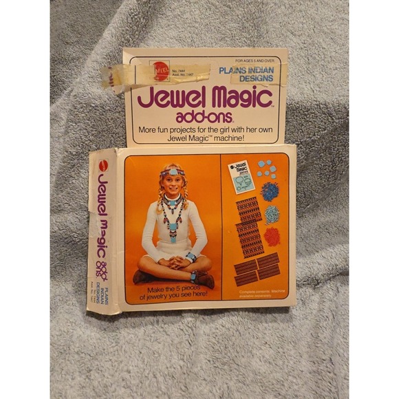 Mattel Other - Jewel Magic Plains Indian Designs Mattell Vintage 1974 Jewelry Maker